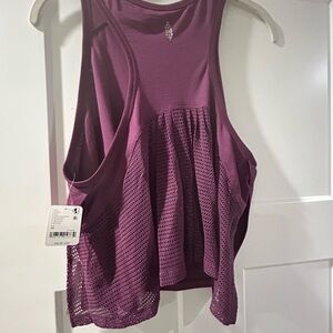 FP Movement by Free People Plum Mesh Tank Top